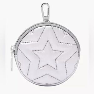 Fossil NWT silver star puffer coin purse